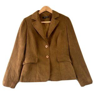 Women’s Brown faux Suede Blazer